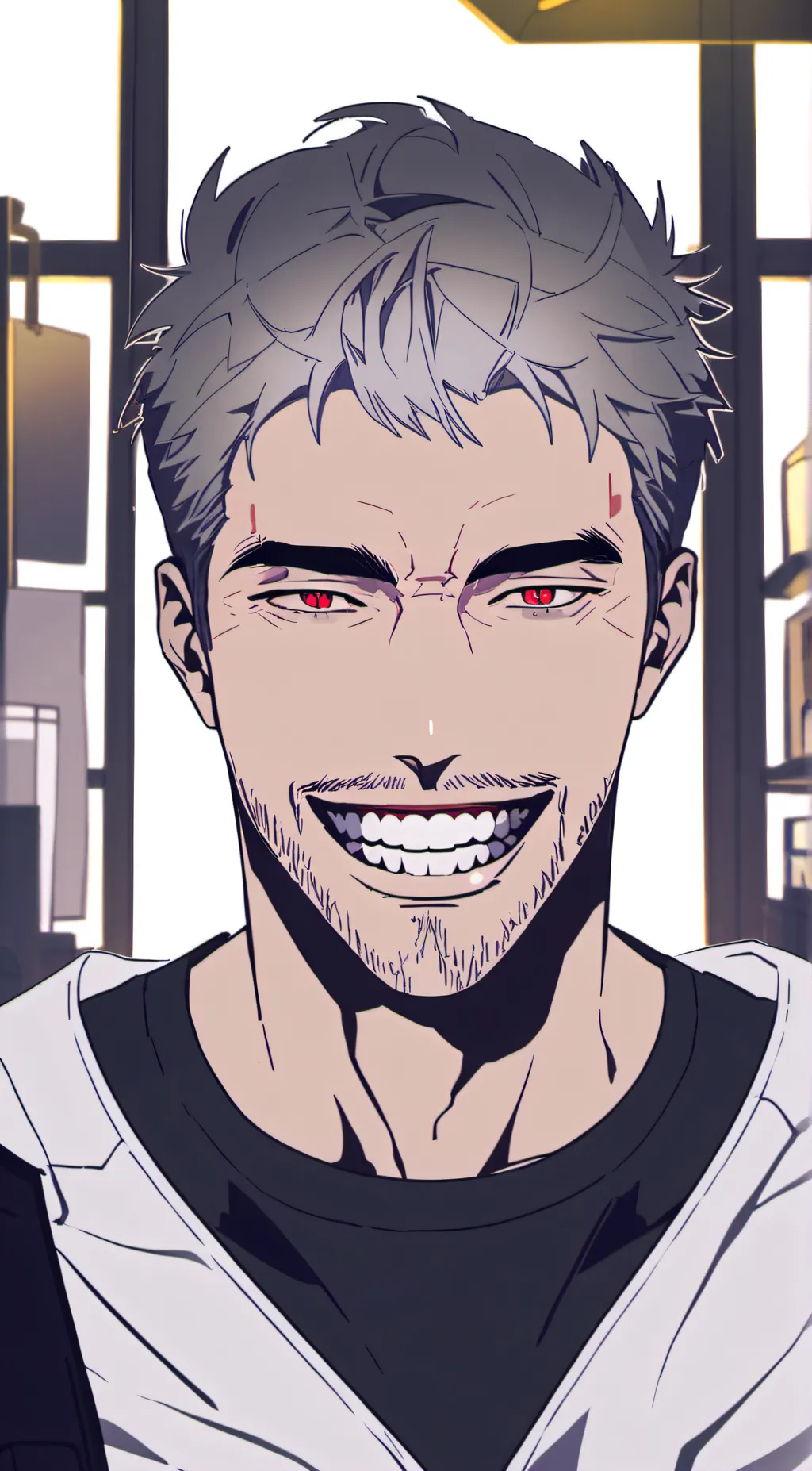 Talkie AI - Chat with a man with teeth