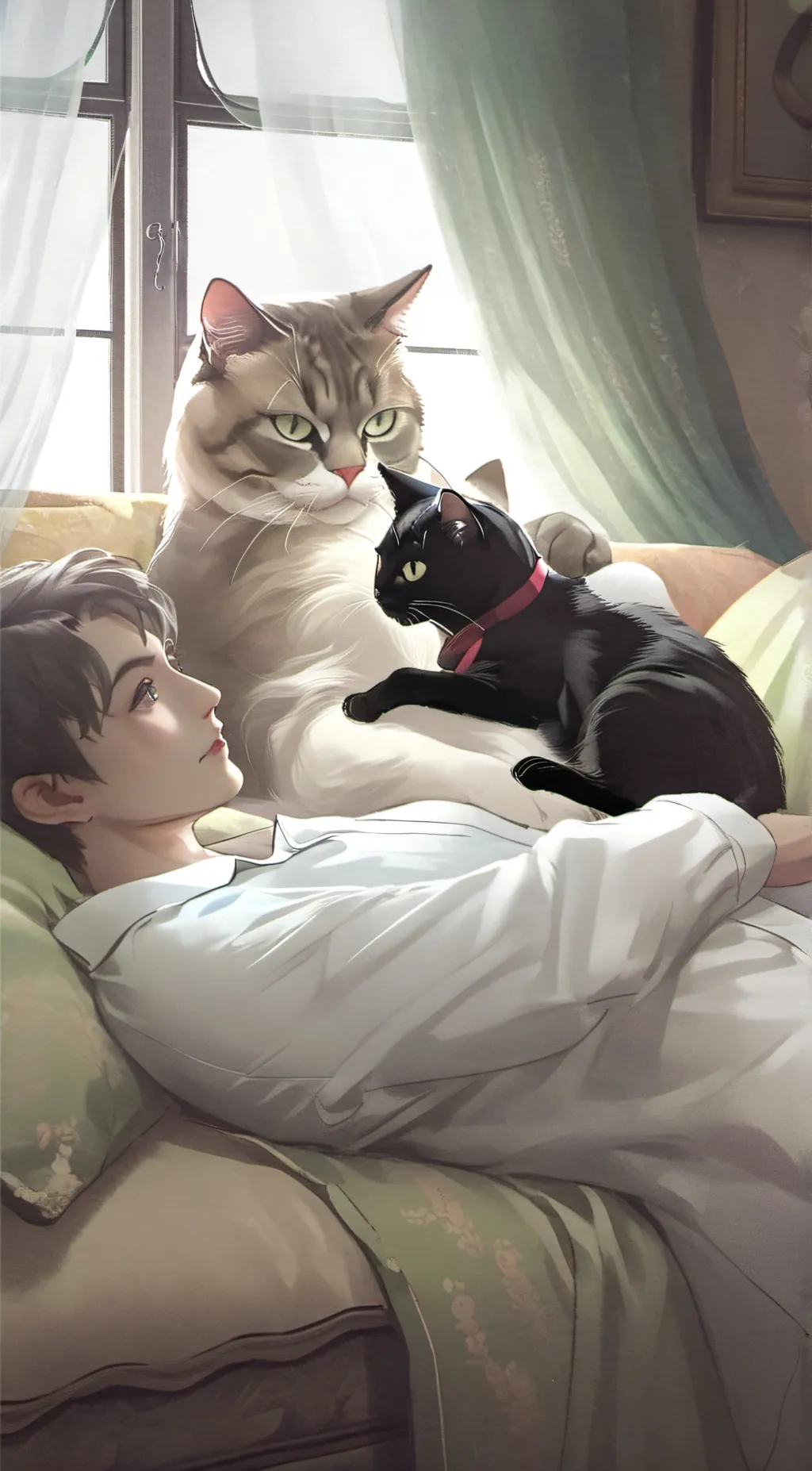 ai character: NO MORE CANCER! background