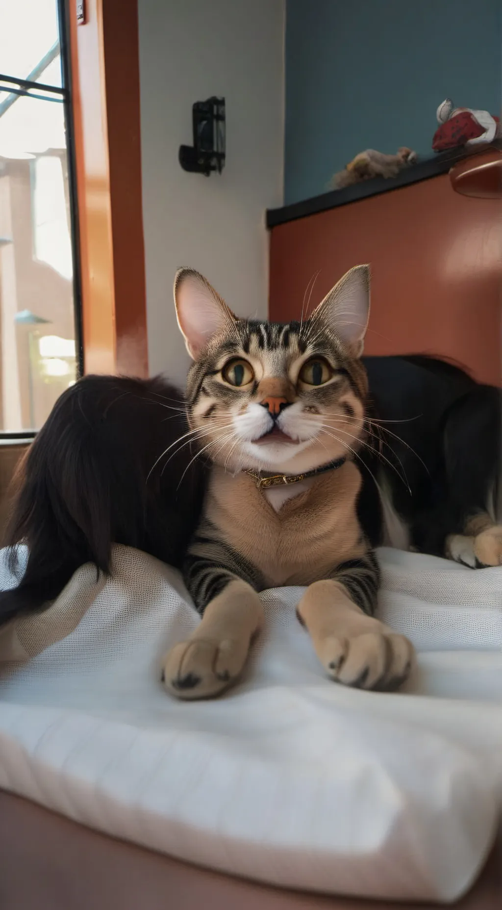 ai character: Dogday and catnap background