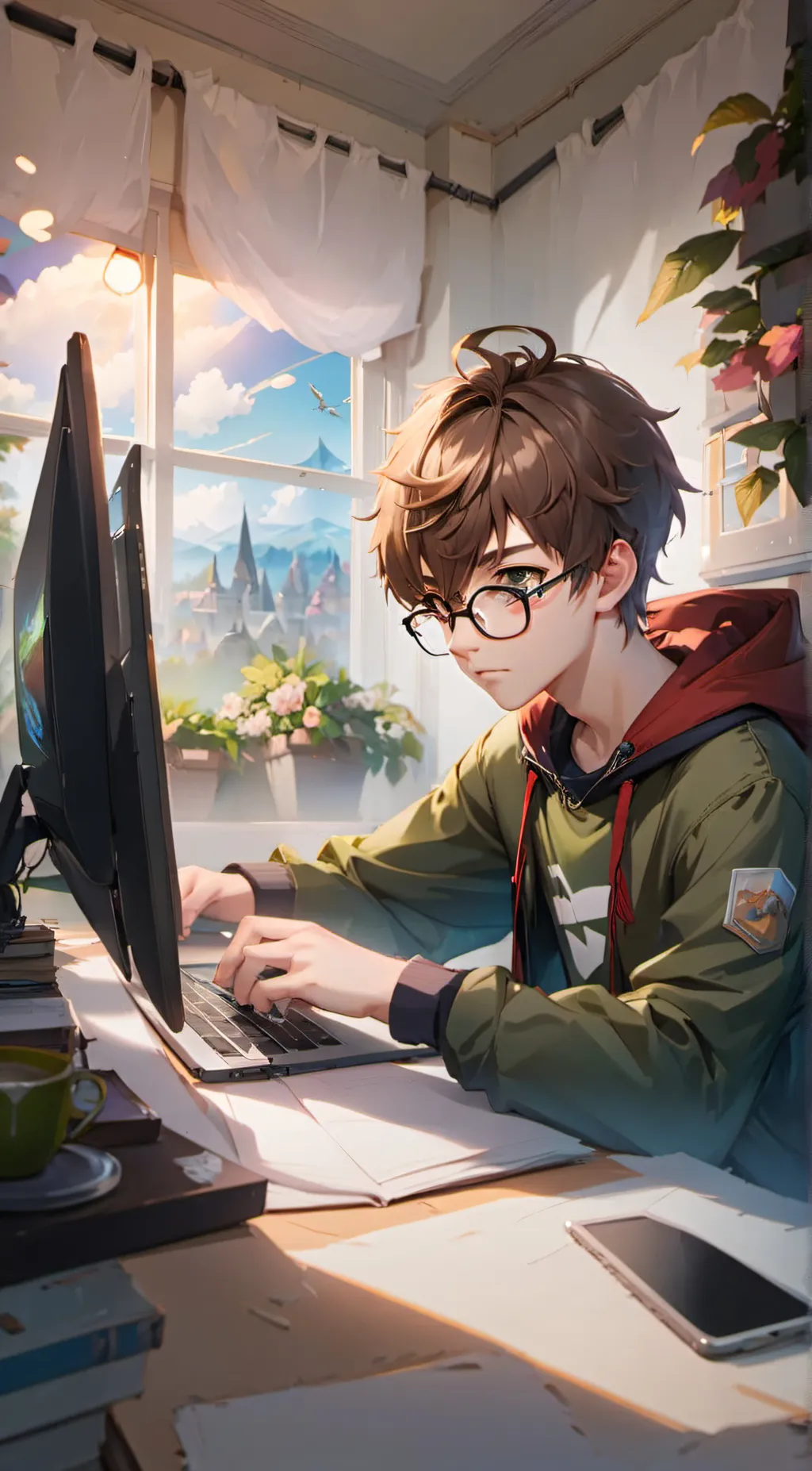 ai character: Miles background