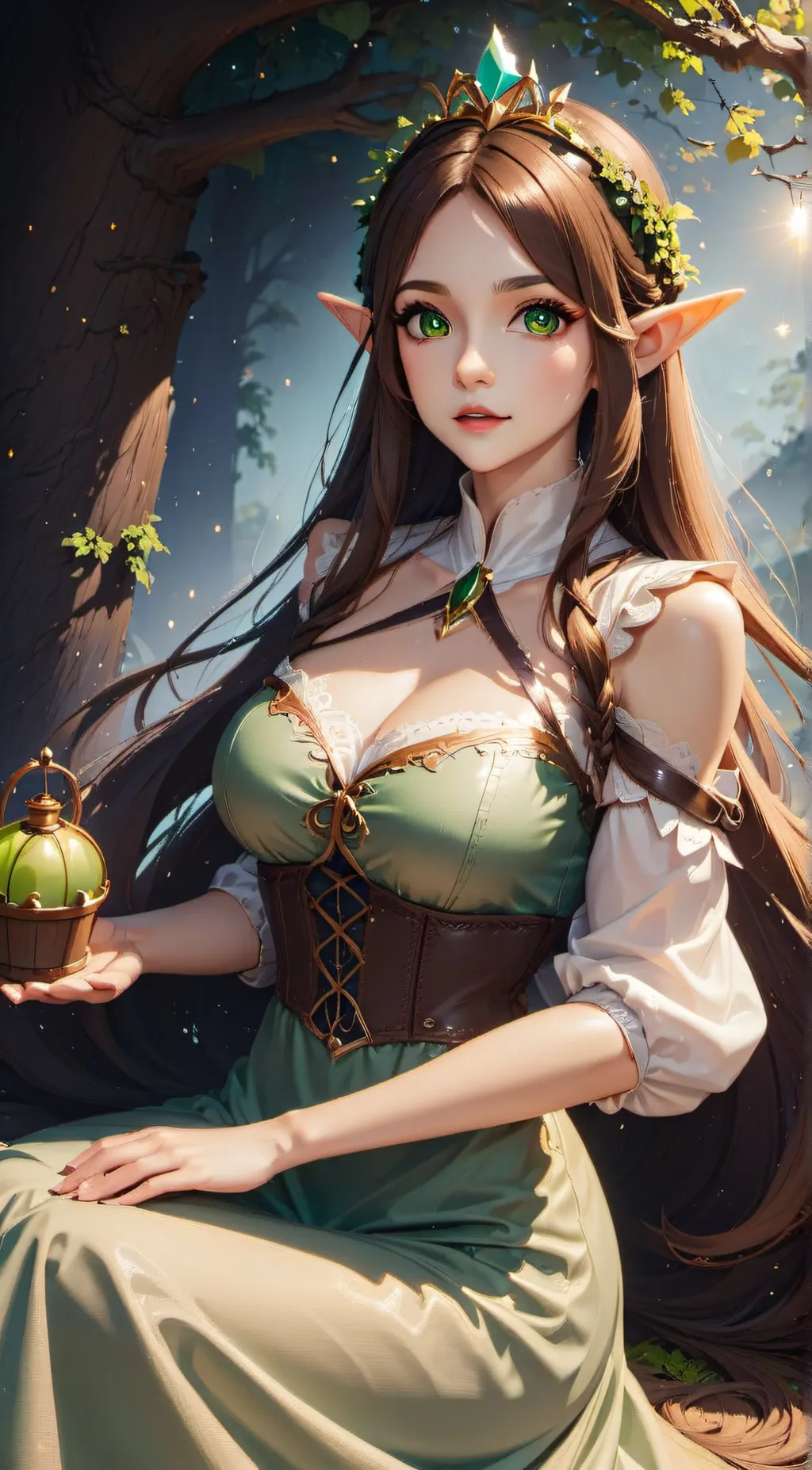 ai character: Angelina Mojadidi background