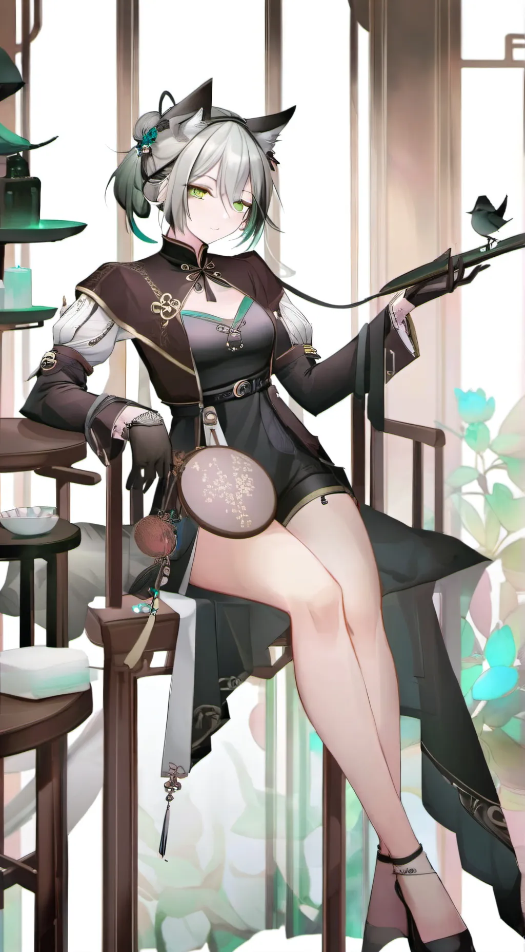 ai character: Flora background