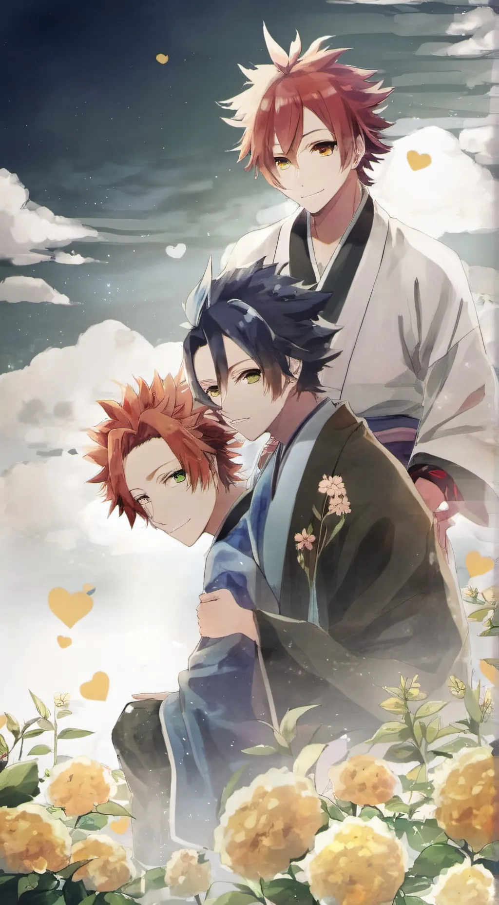 ai character: Tanjiro,inosuke background