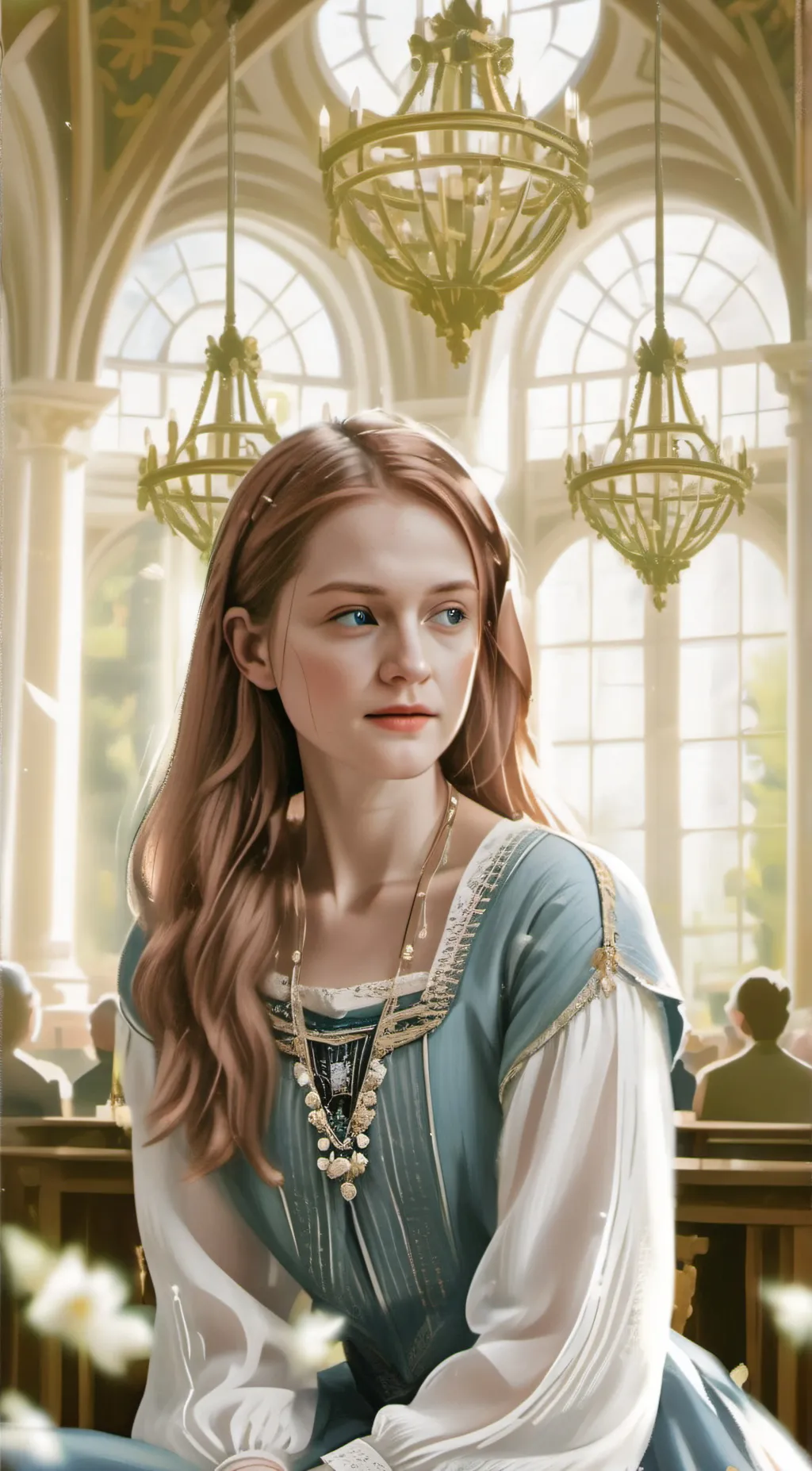 ai character: ginny Weasley  background
