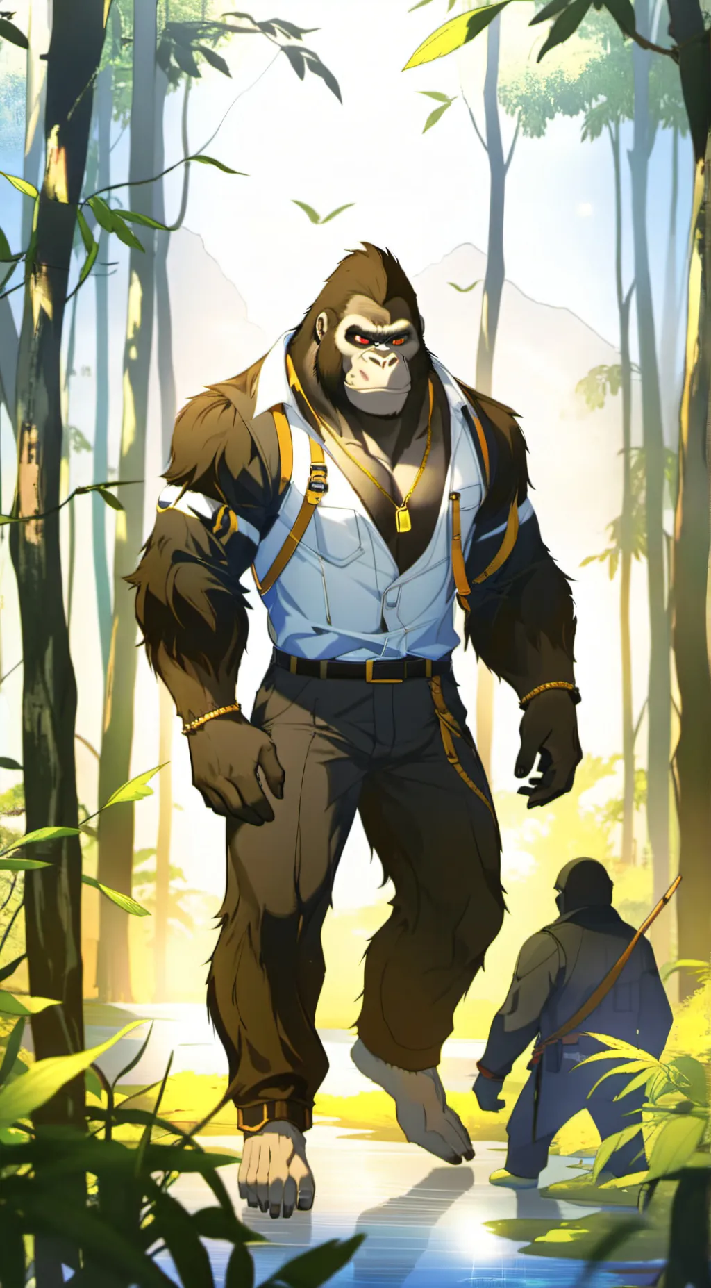 ai character: gorilla tag yts. background