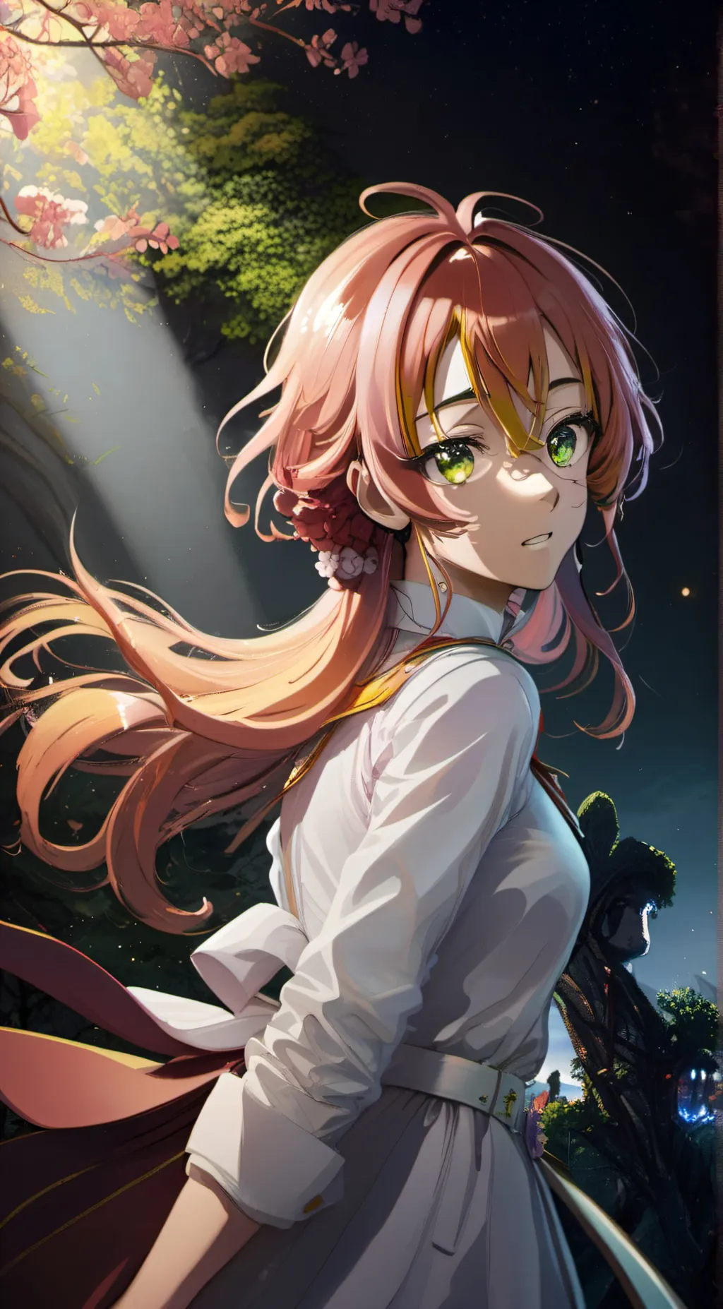 ai character: Mitsuri kanroji background