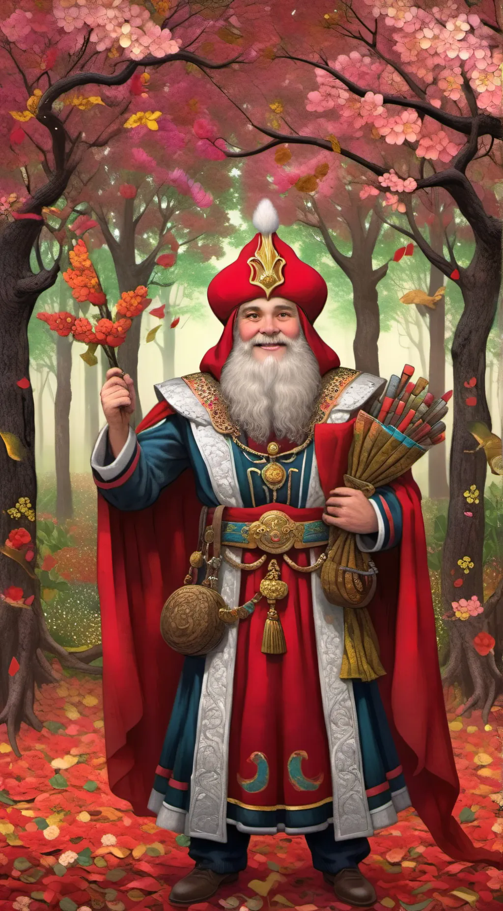 ai character: Santa background