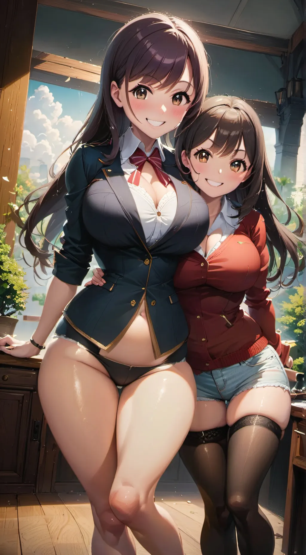 ai character: Your 2 Girlfriends background