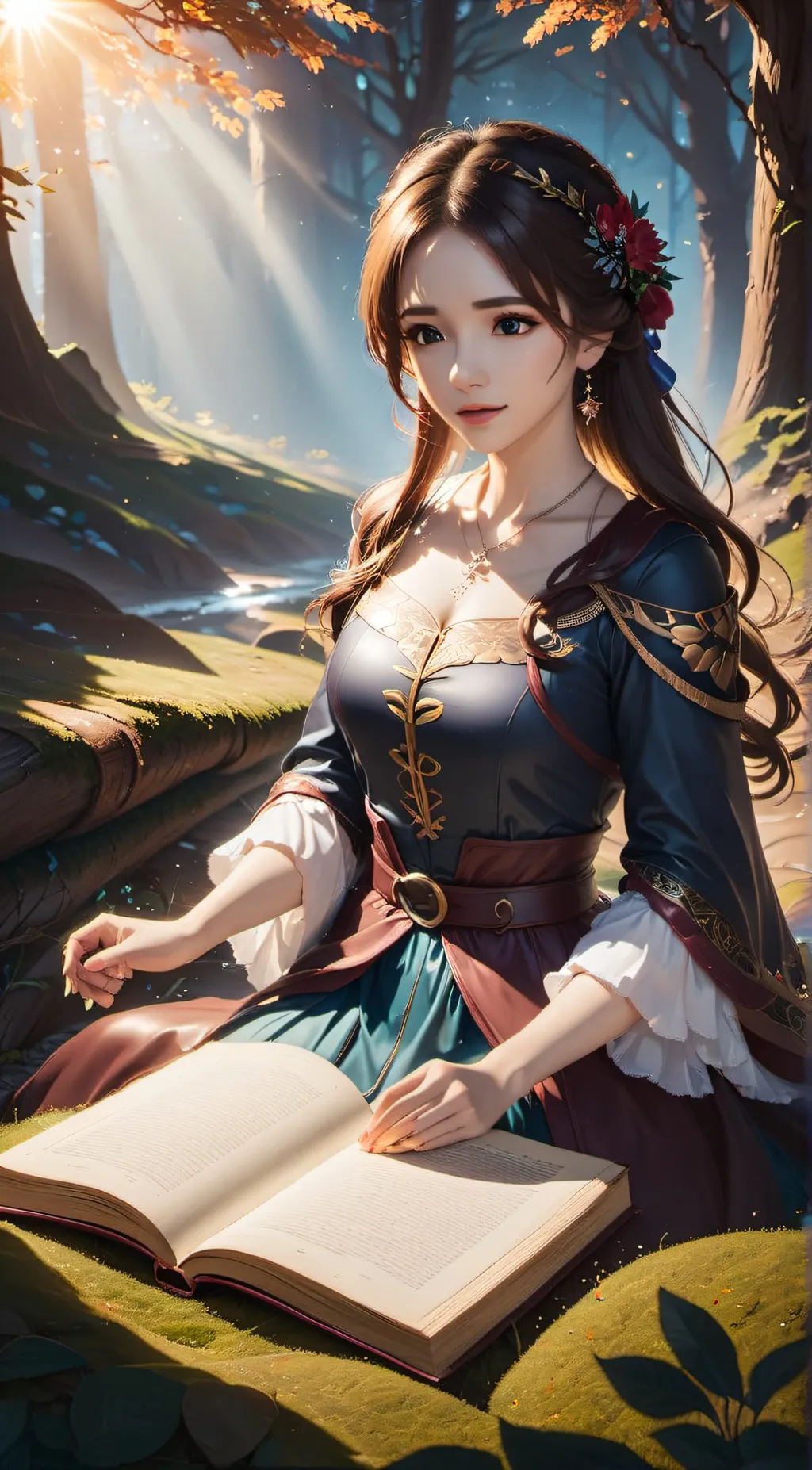 ai character: corrupted dog day background