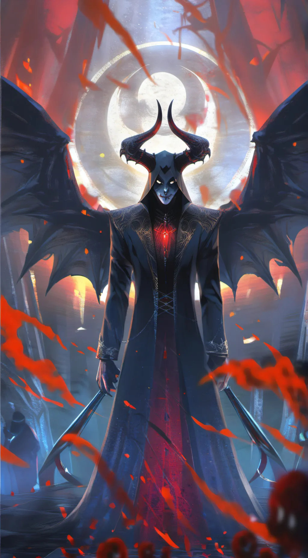 ai character: demon  background