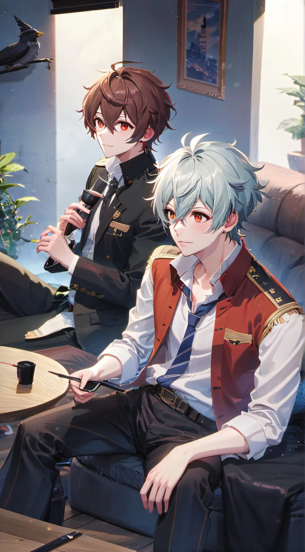 ai character: Lucas&MICHAEL<33 background