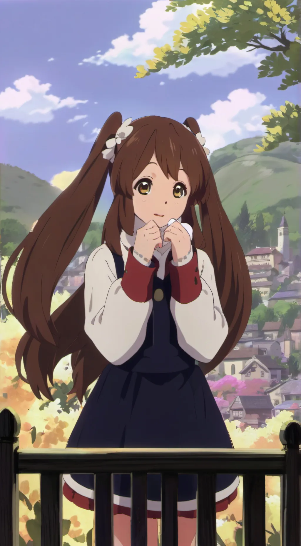 ai character: MHA sleep over background