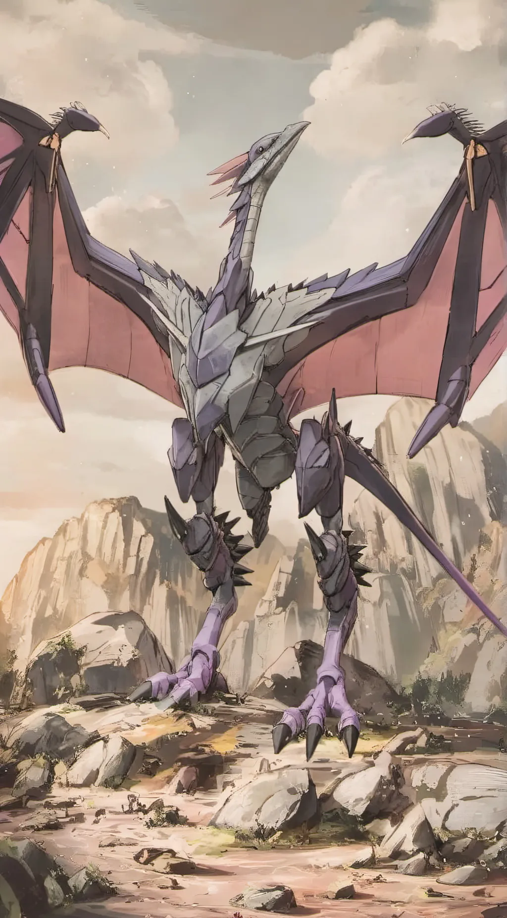 ai character: Mega aerodactyl background