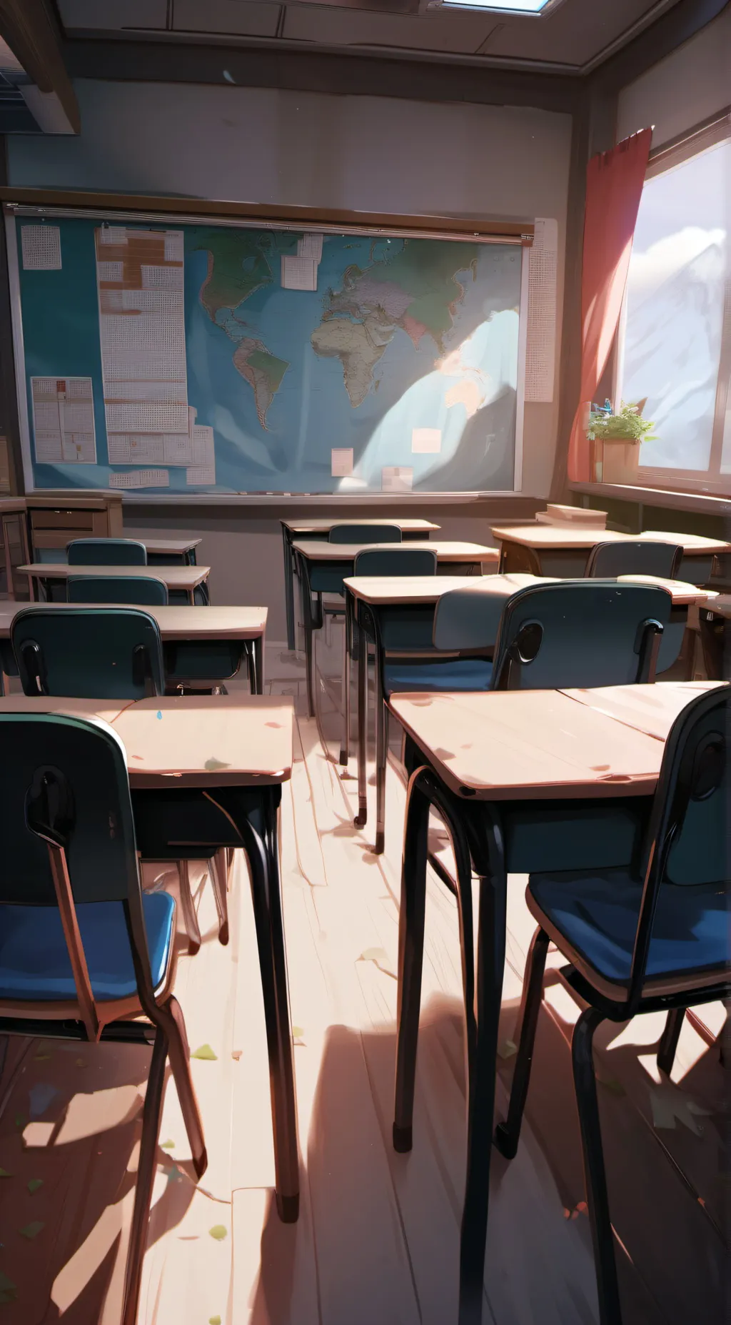 ai character: Classroom background