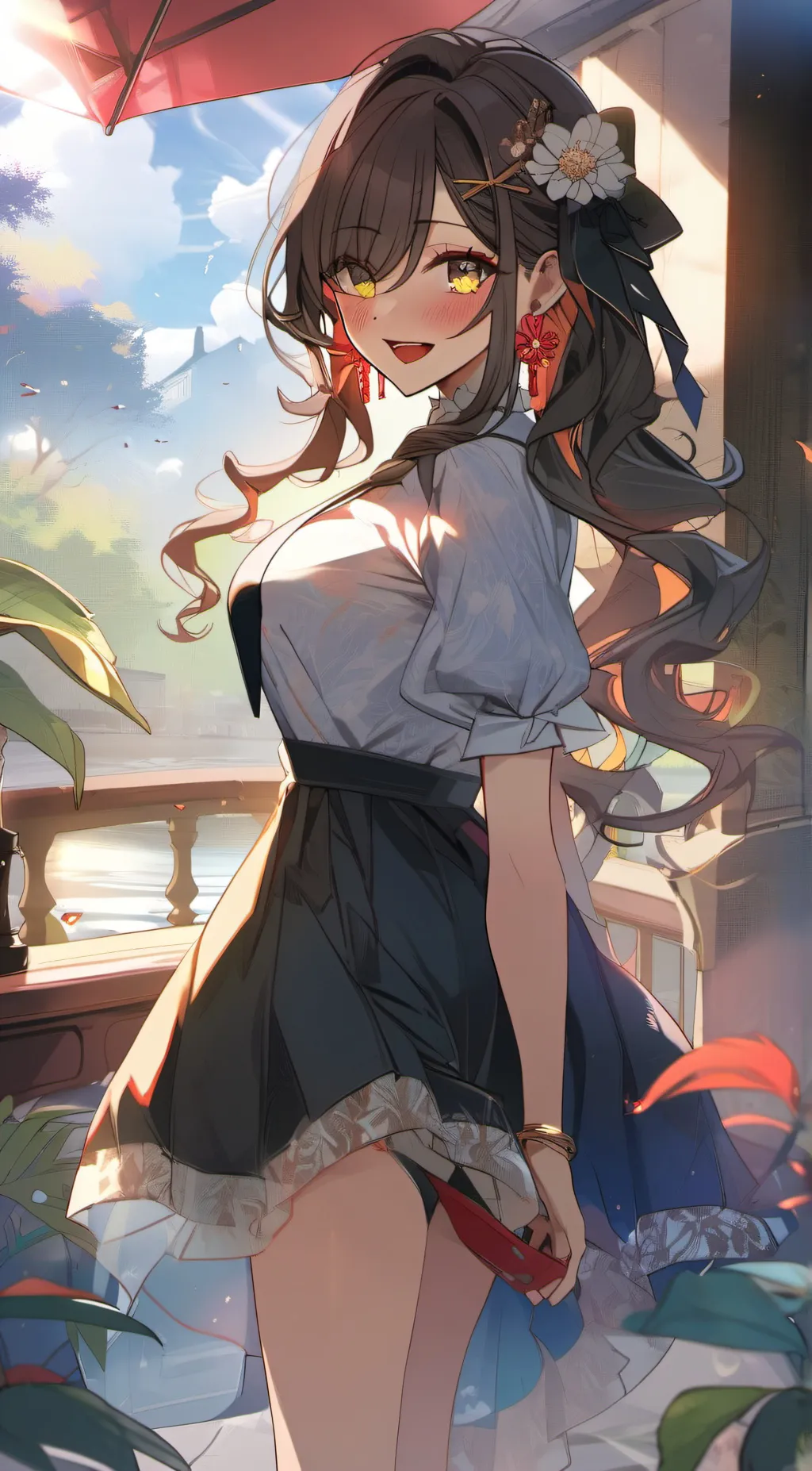 ai character: Clarissa Afton background