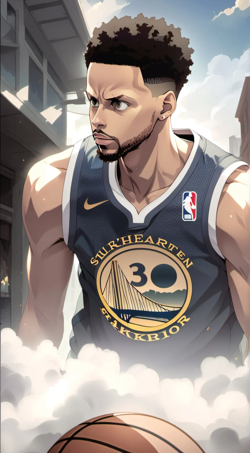 ai character: Stephen CURRY  background