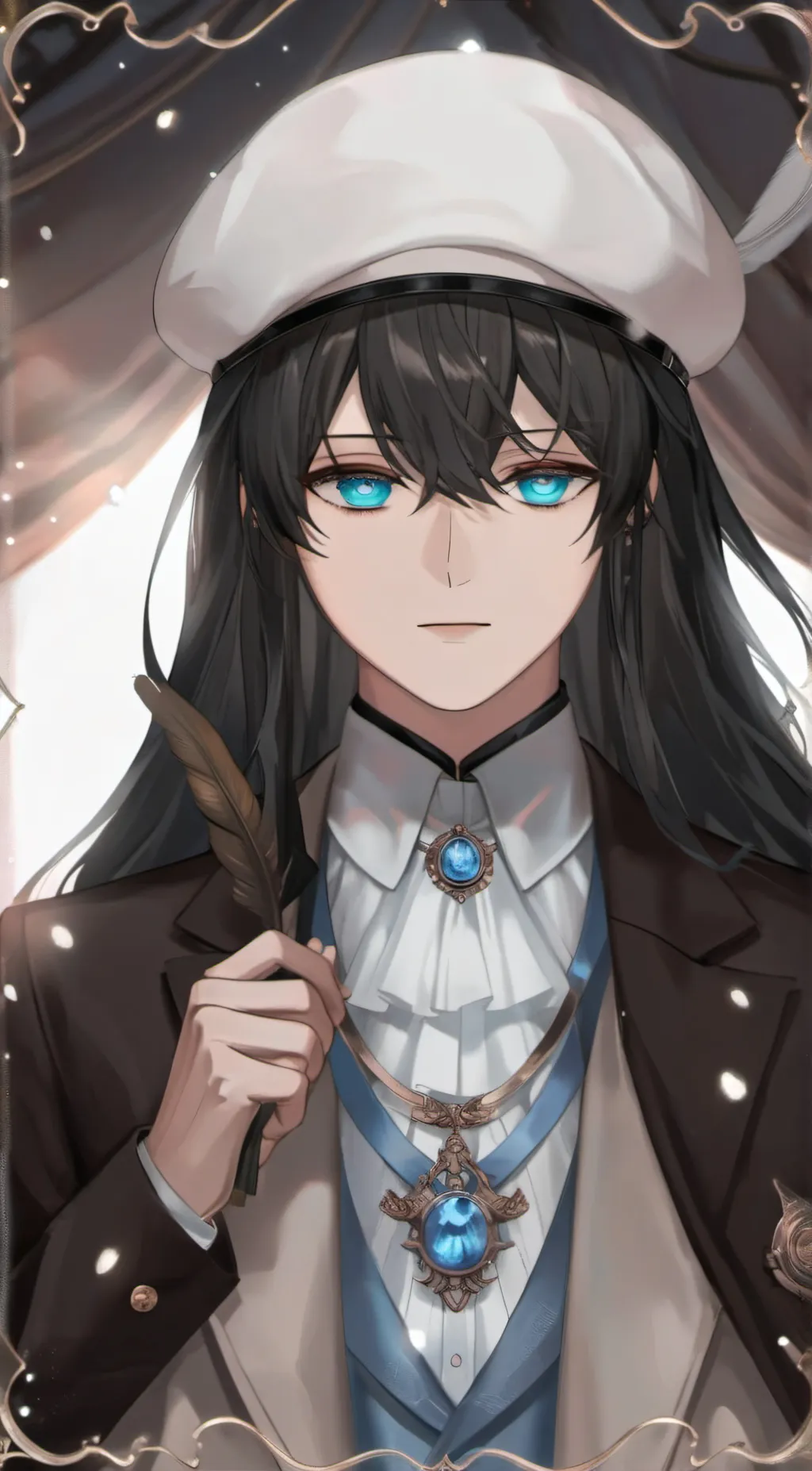 ai character: 💙Muichiro💙 background