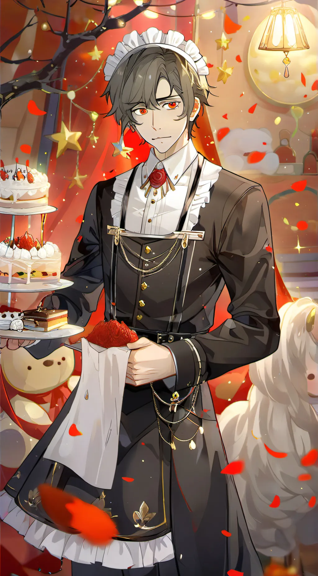 ai character: Wallnut Soot background