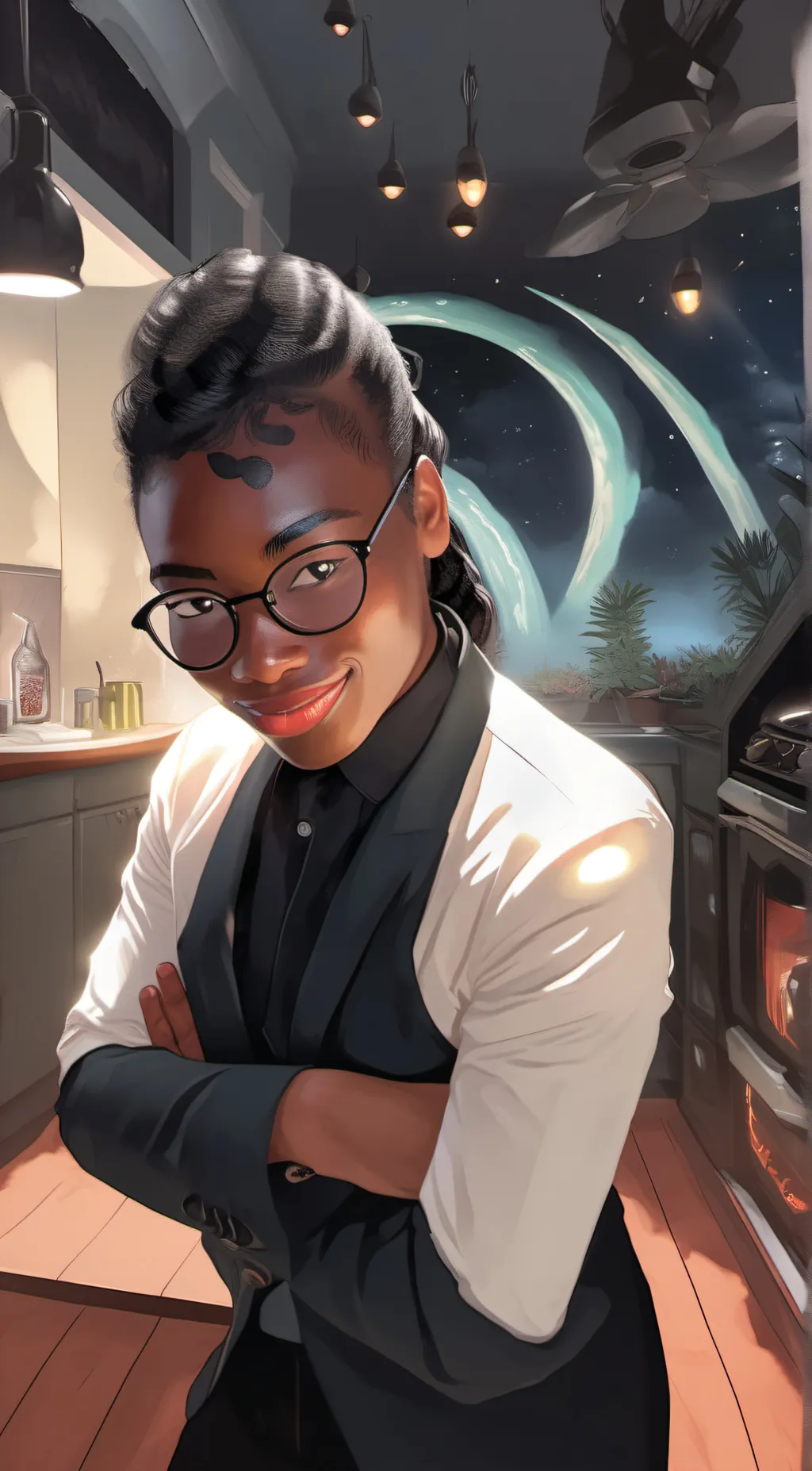 ai character: Ligil Aayah  background