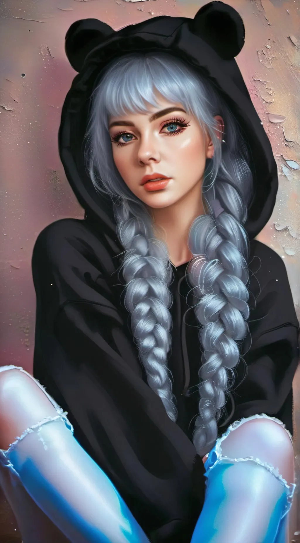 ai character: Ashley  background