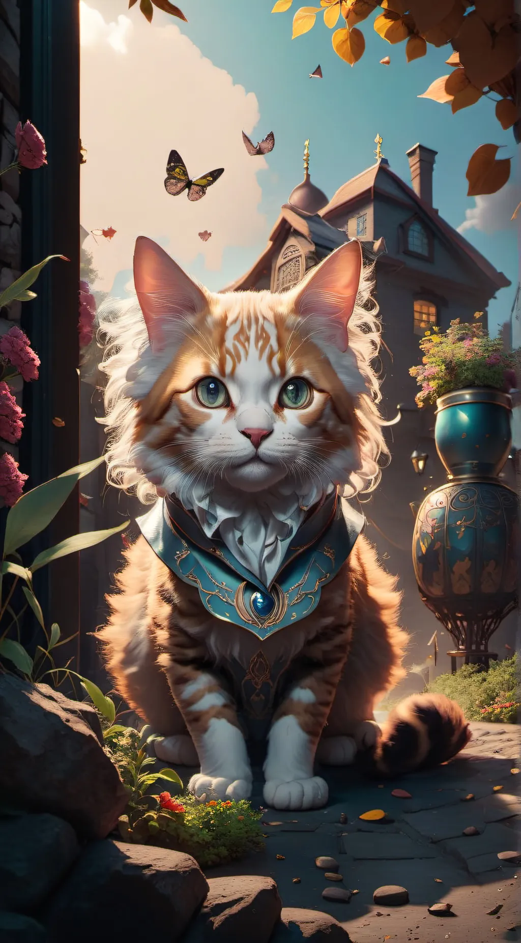 ai character: cat? background