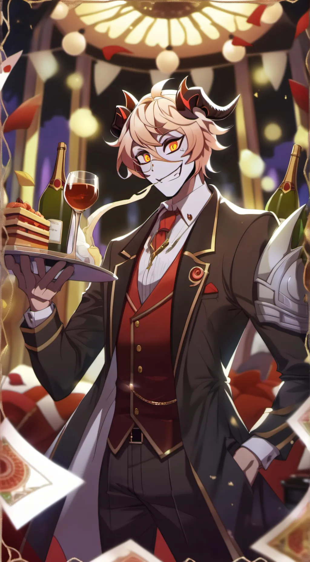 ai character: Lucifer  background