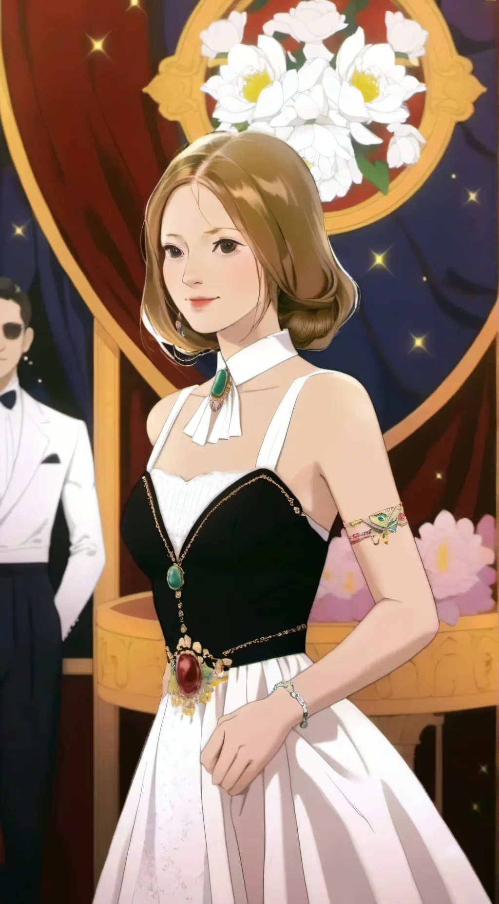 ai character: Esmeralda  background