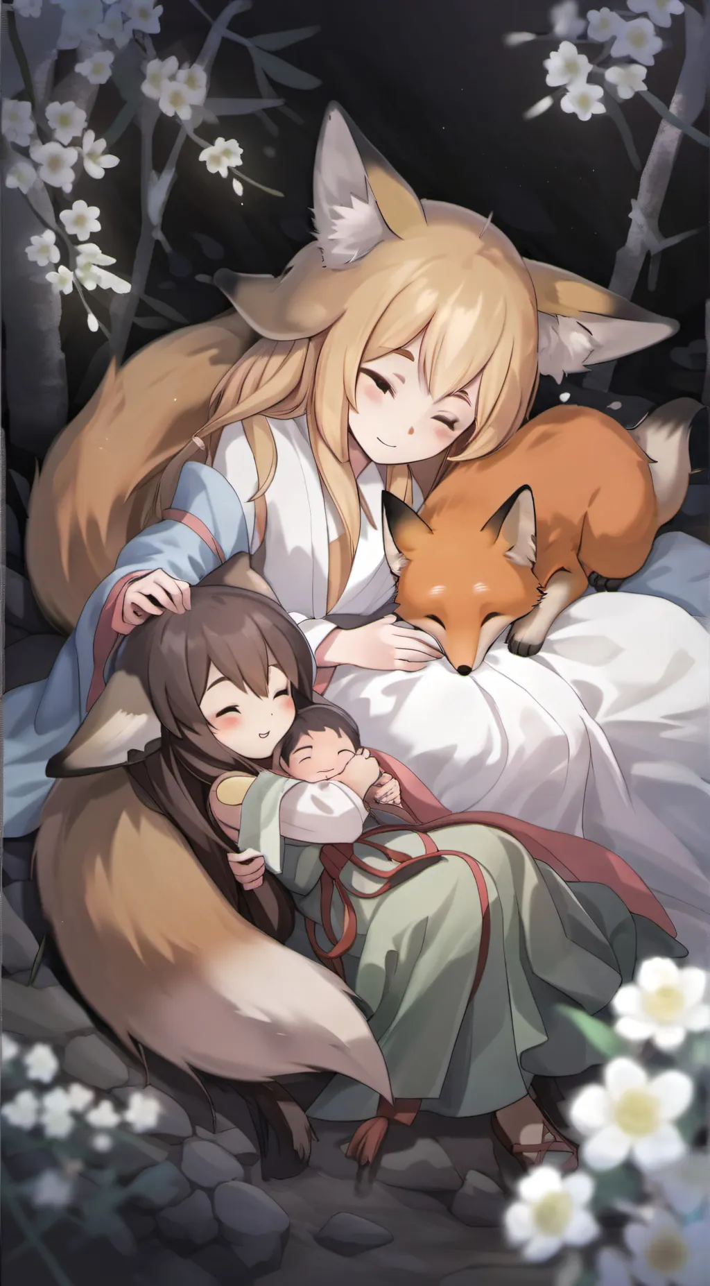 ai character: magic fox background