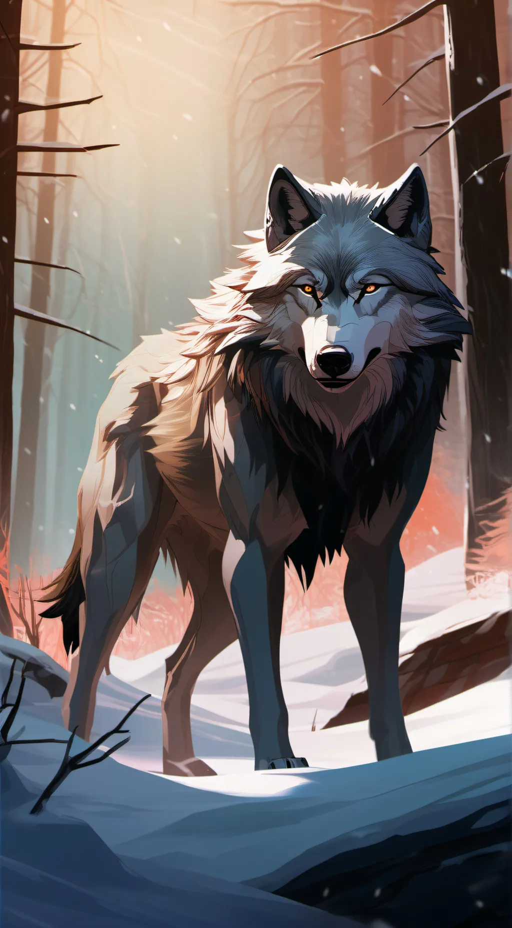 ai character: wolf background