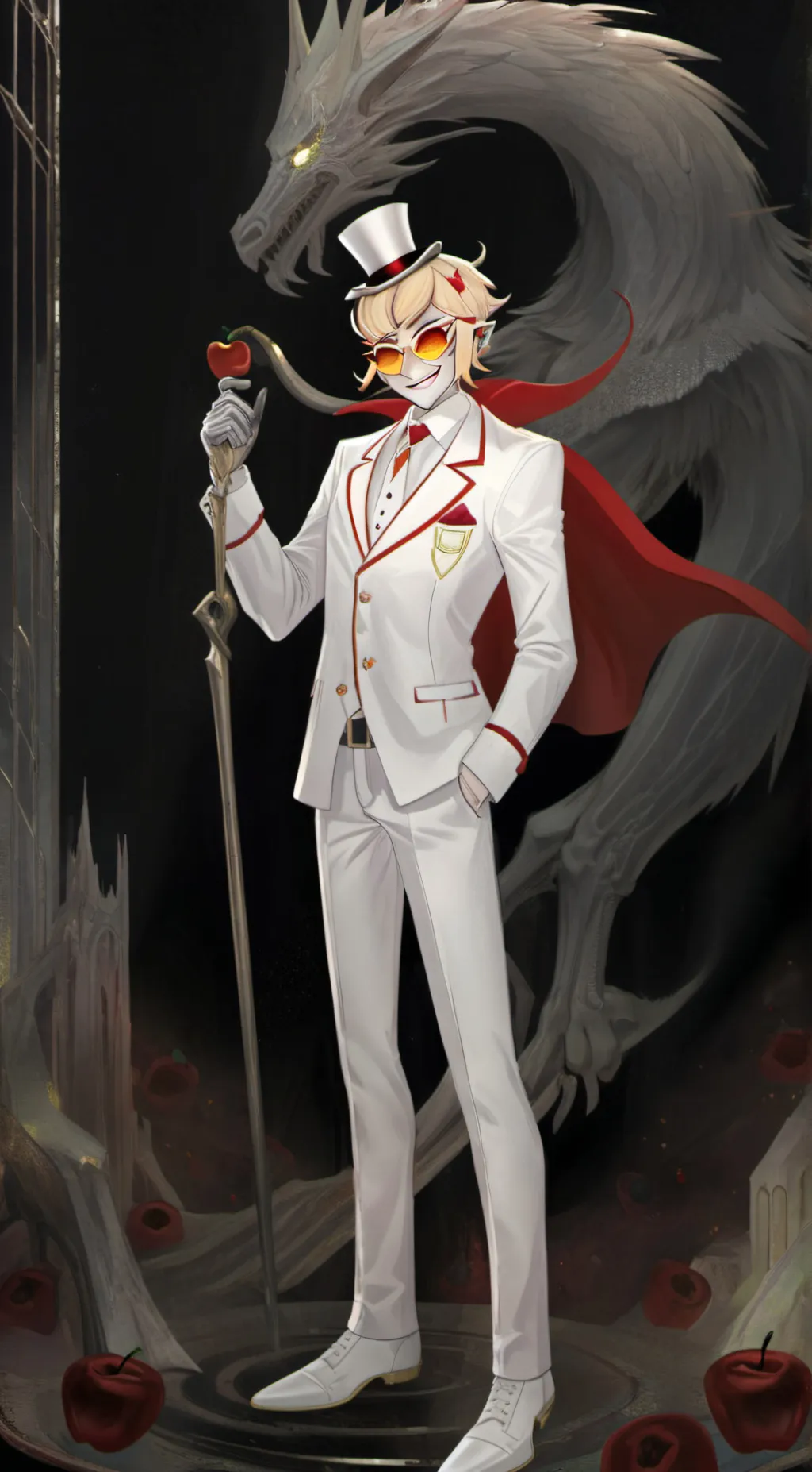 ai character: Lucifer  background