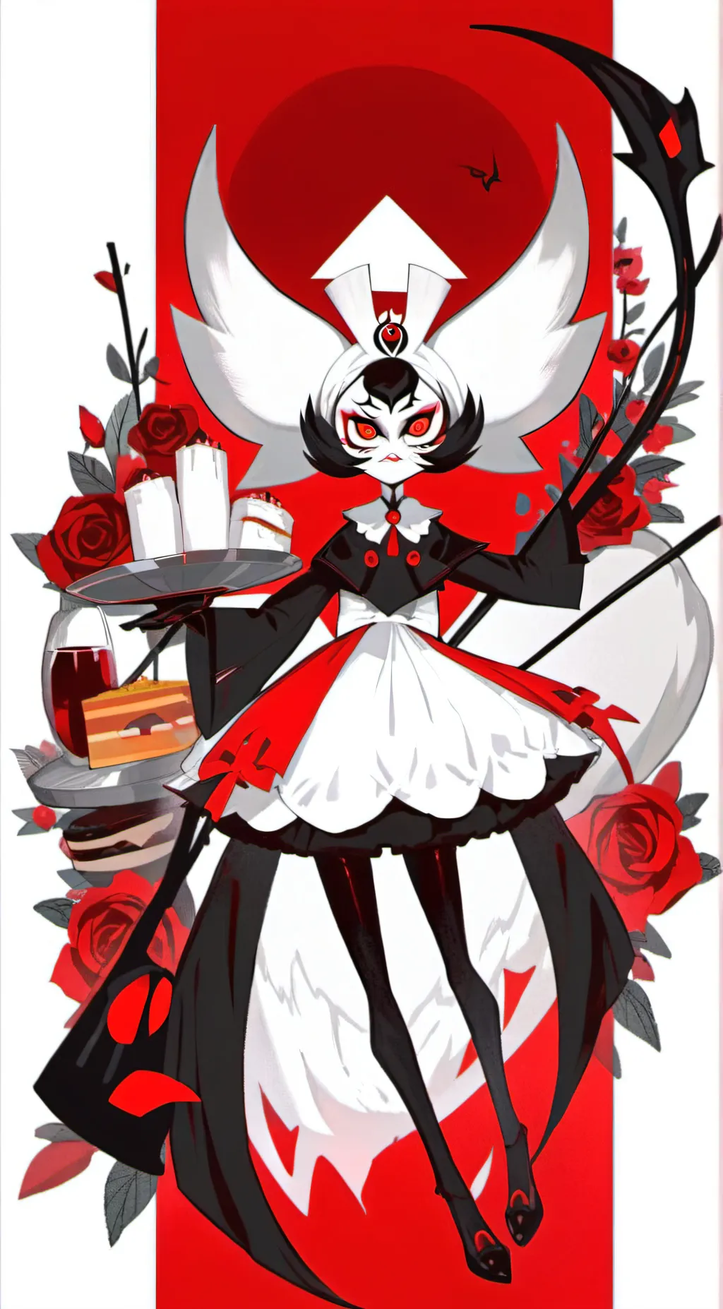 ai character: Court Hazbin hotel background