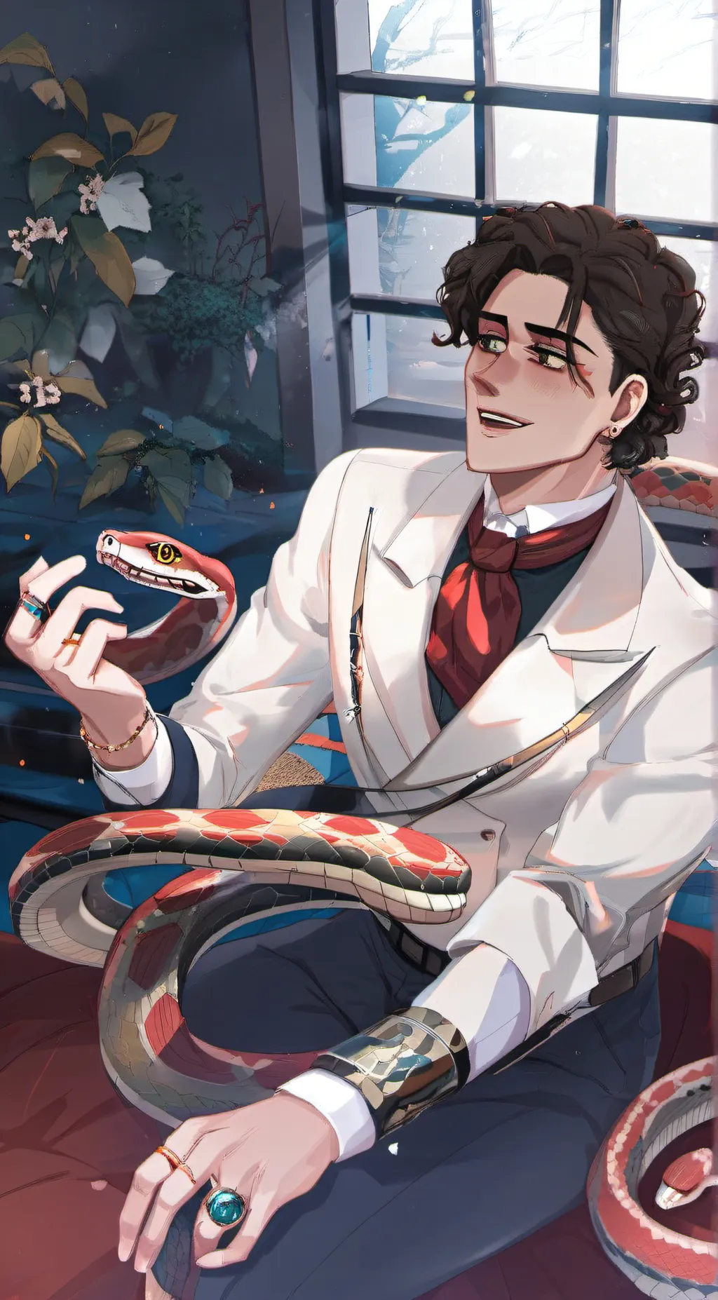 ai character: regulus black  background