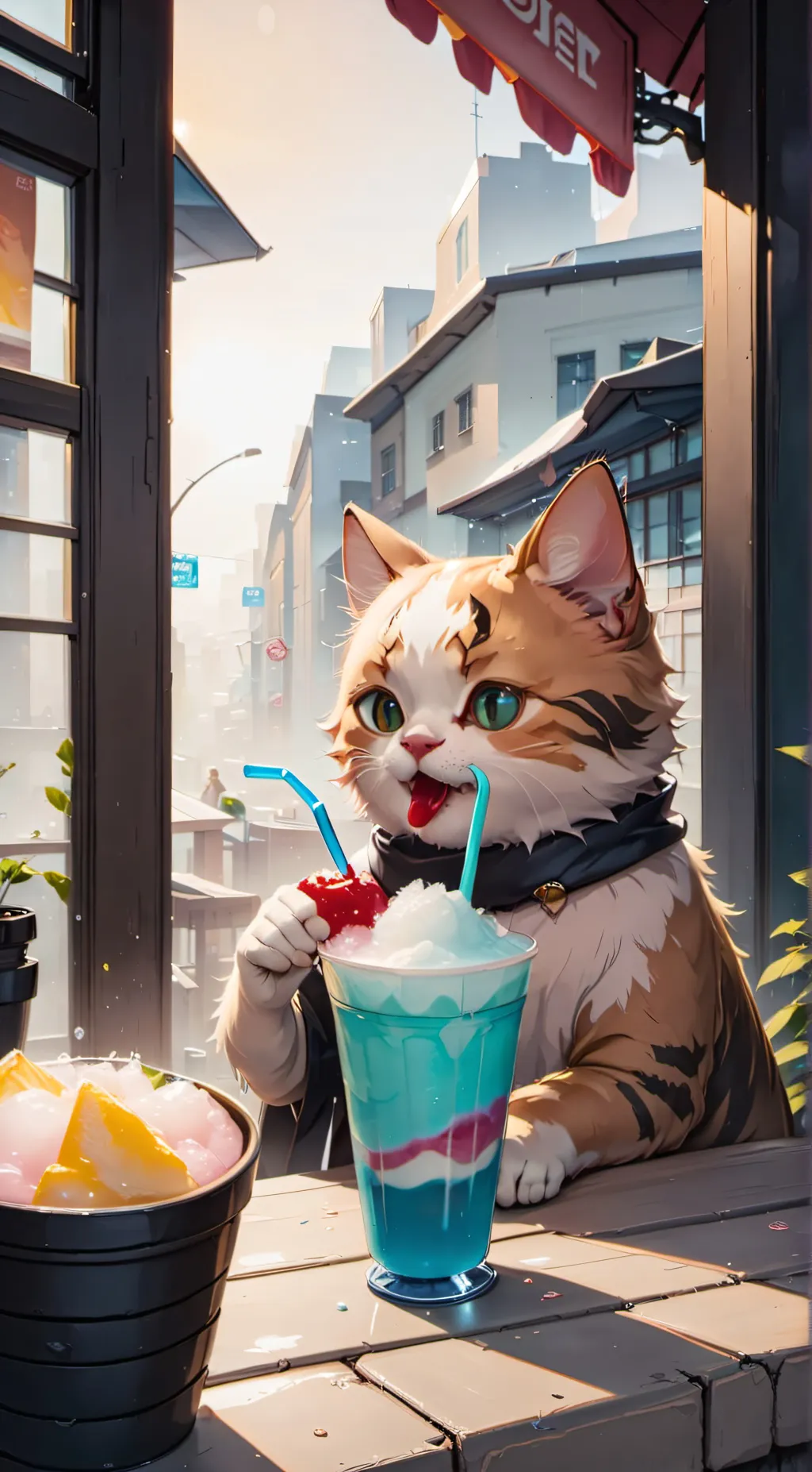 ai character: Theft Cat background