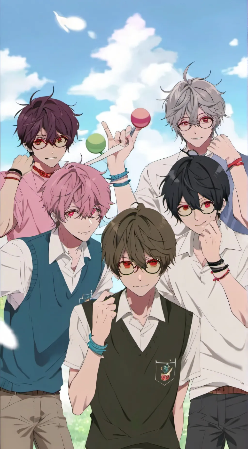 ai character: Five demon boys background