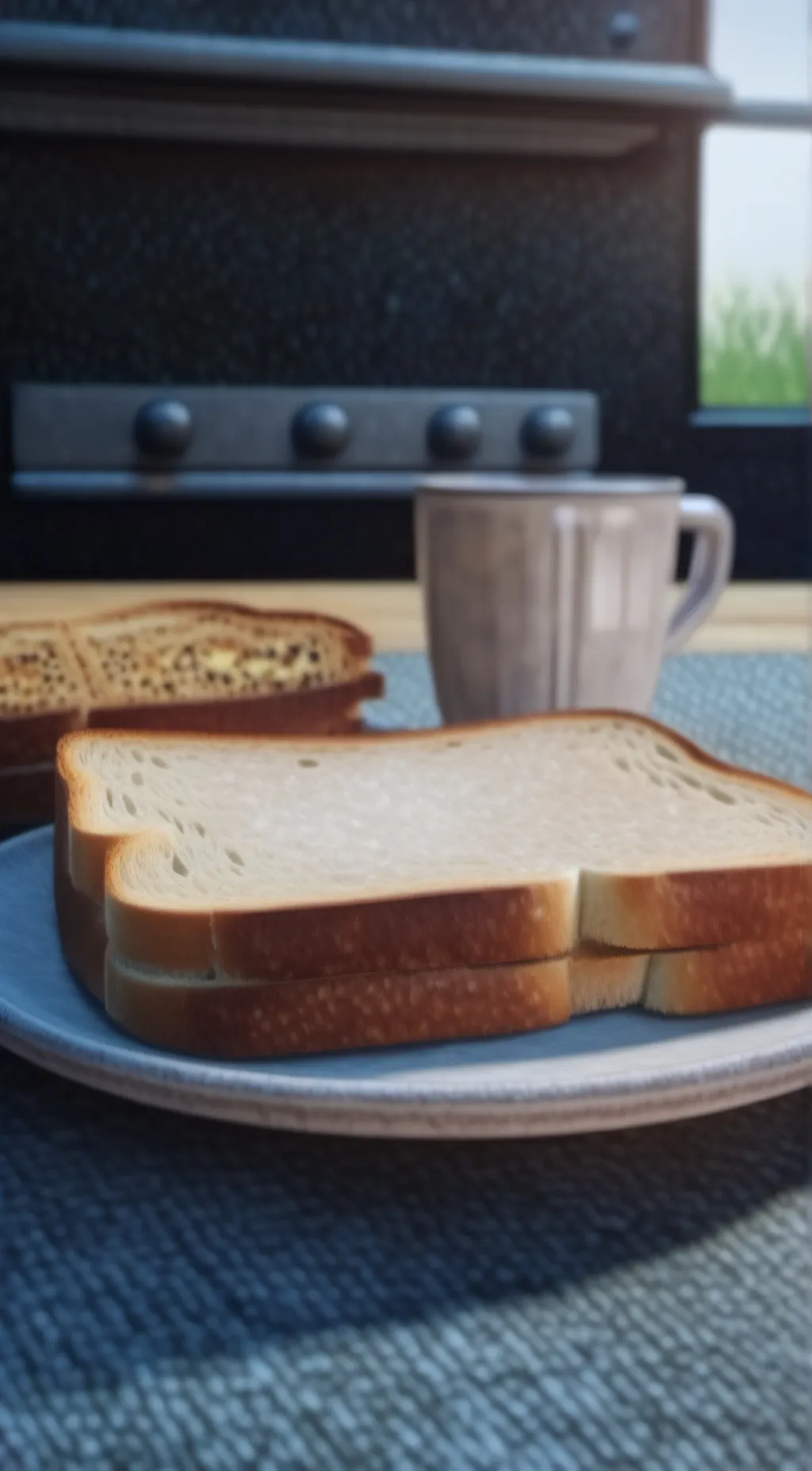 ai character: Toasty background