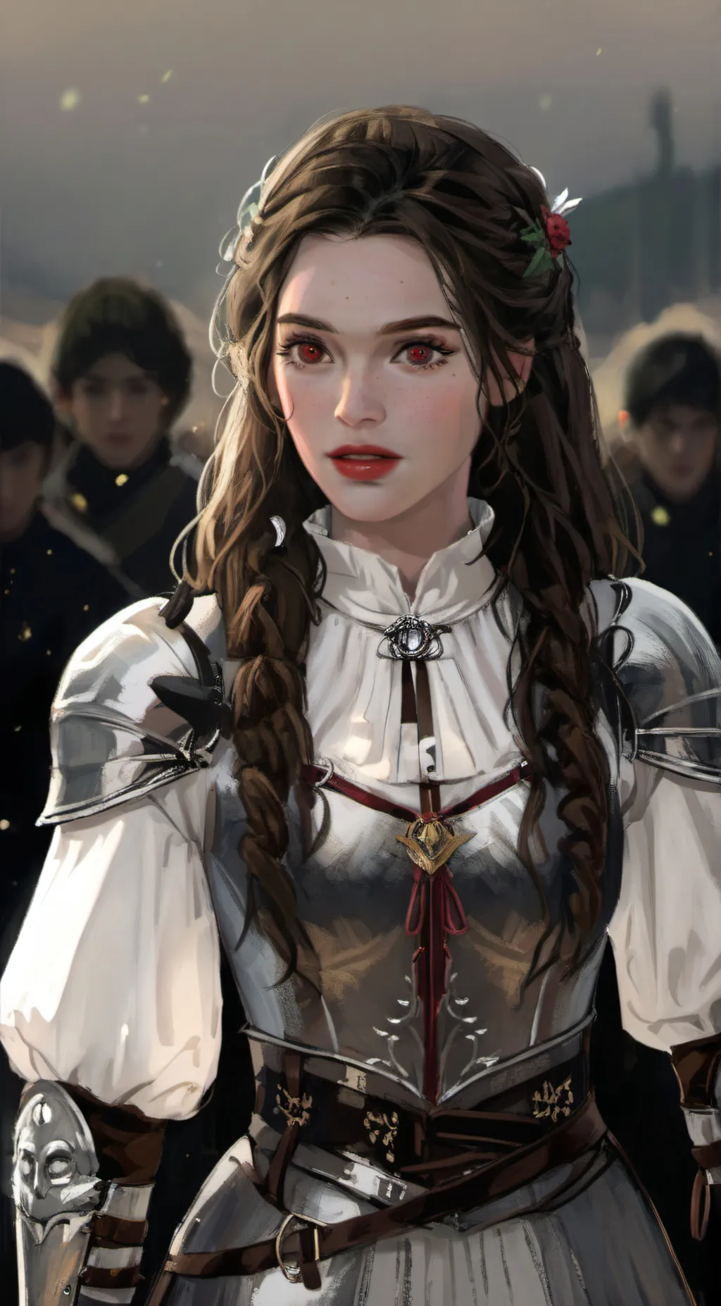 ai character: Carmelia  background