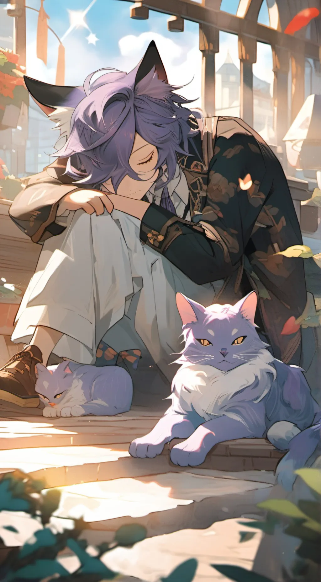 ai character: catnap background