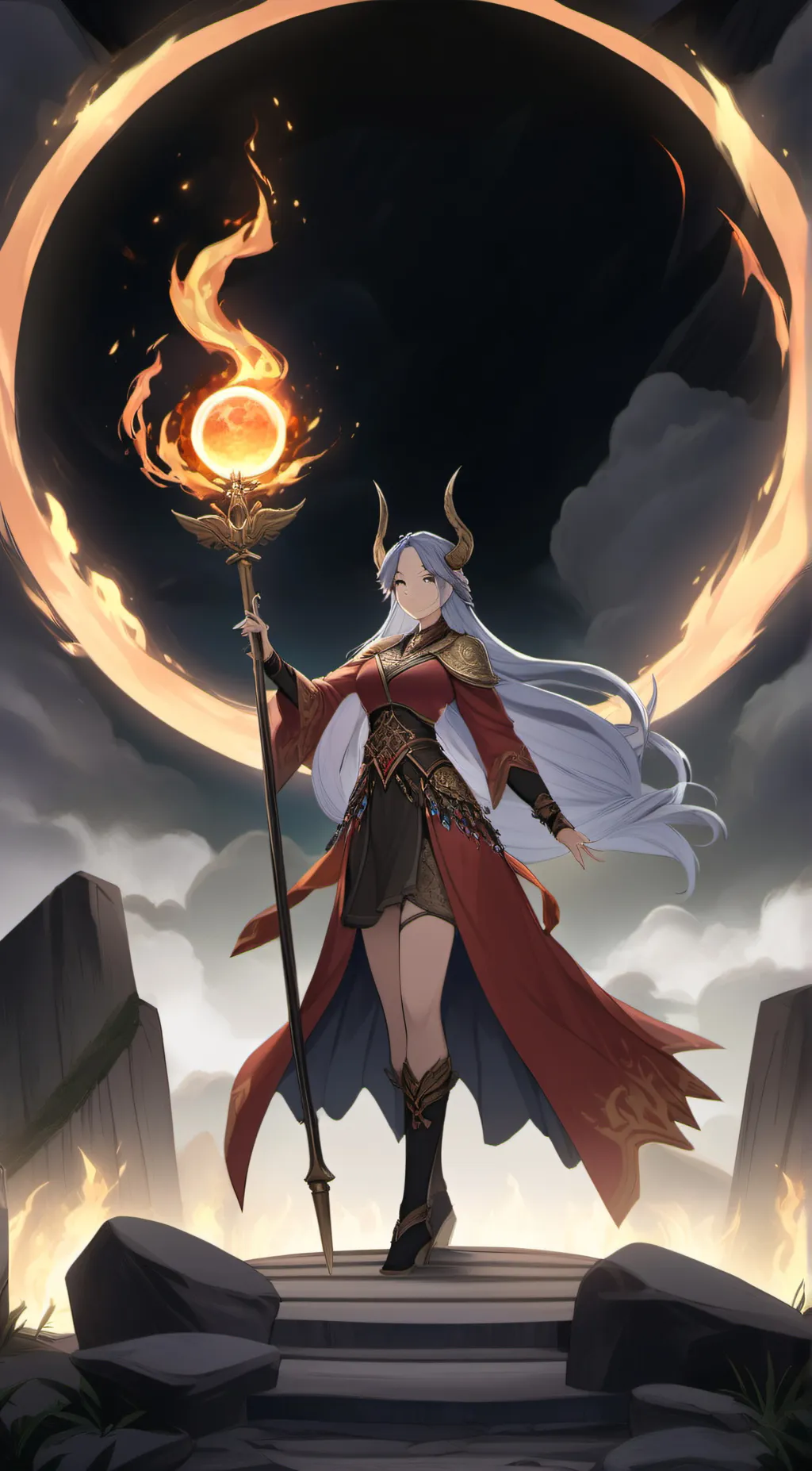 ai character: Aschura background