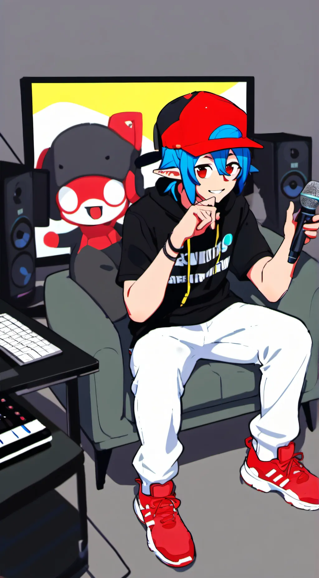 ai character: Funny joke talkie background