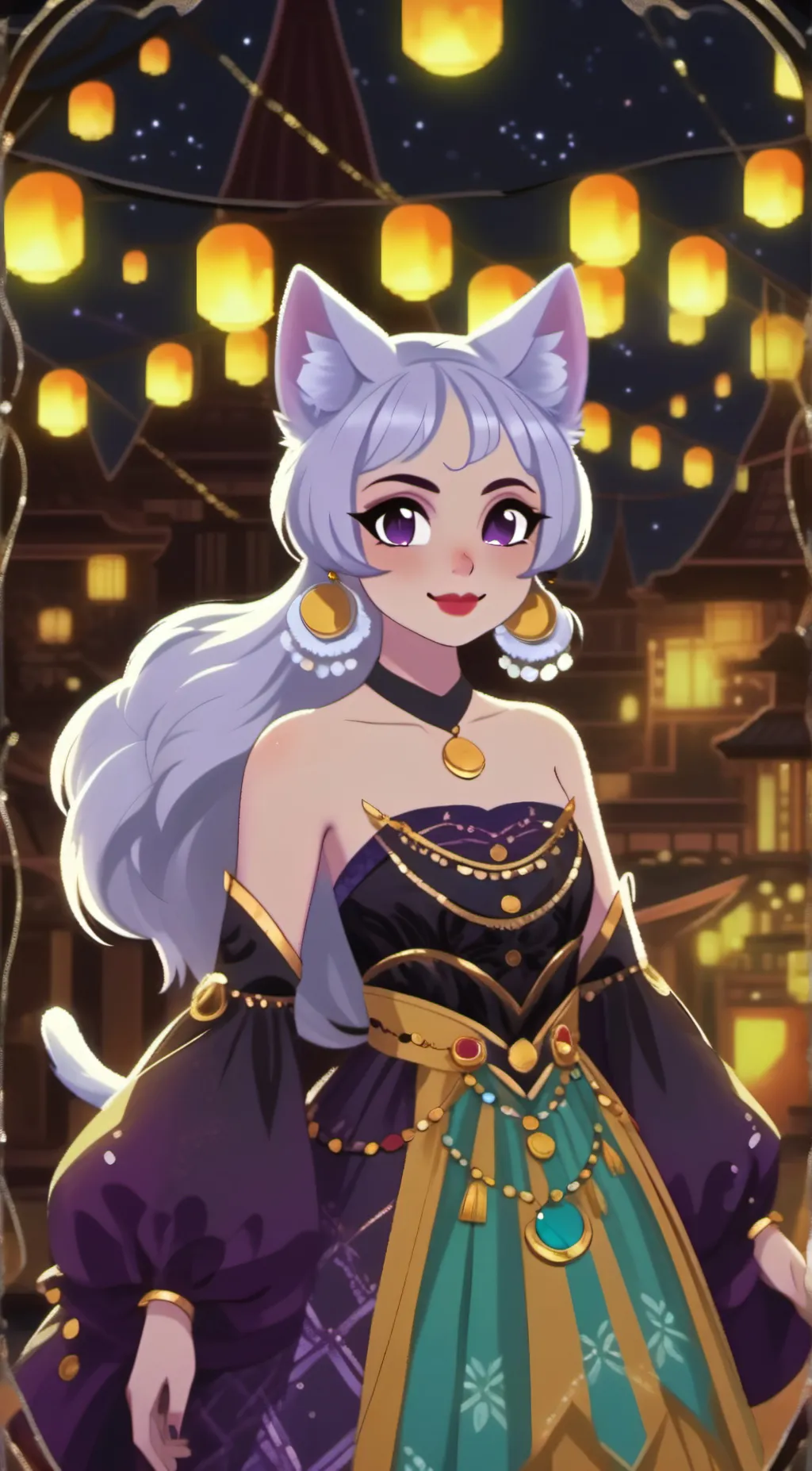 ai character: catnap as a human  background