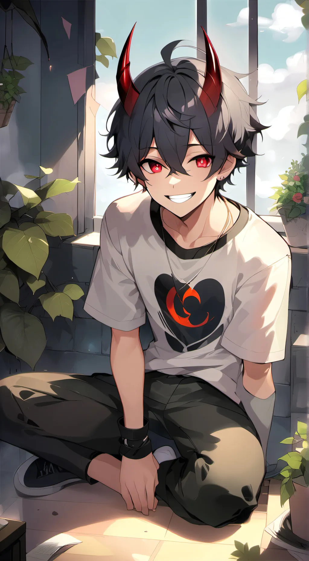 ai character: Manic background