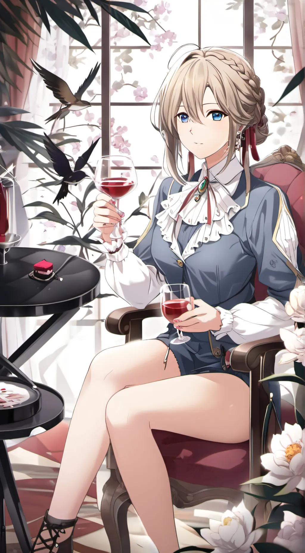 ai character: MHA x KNY background