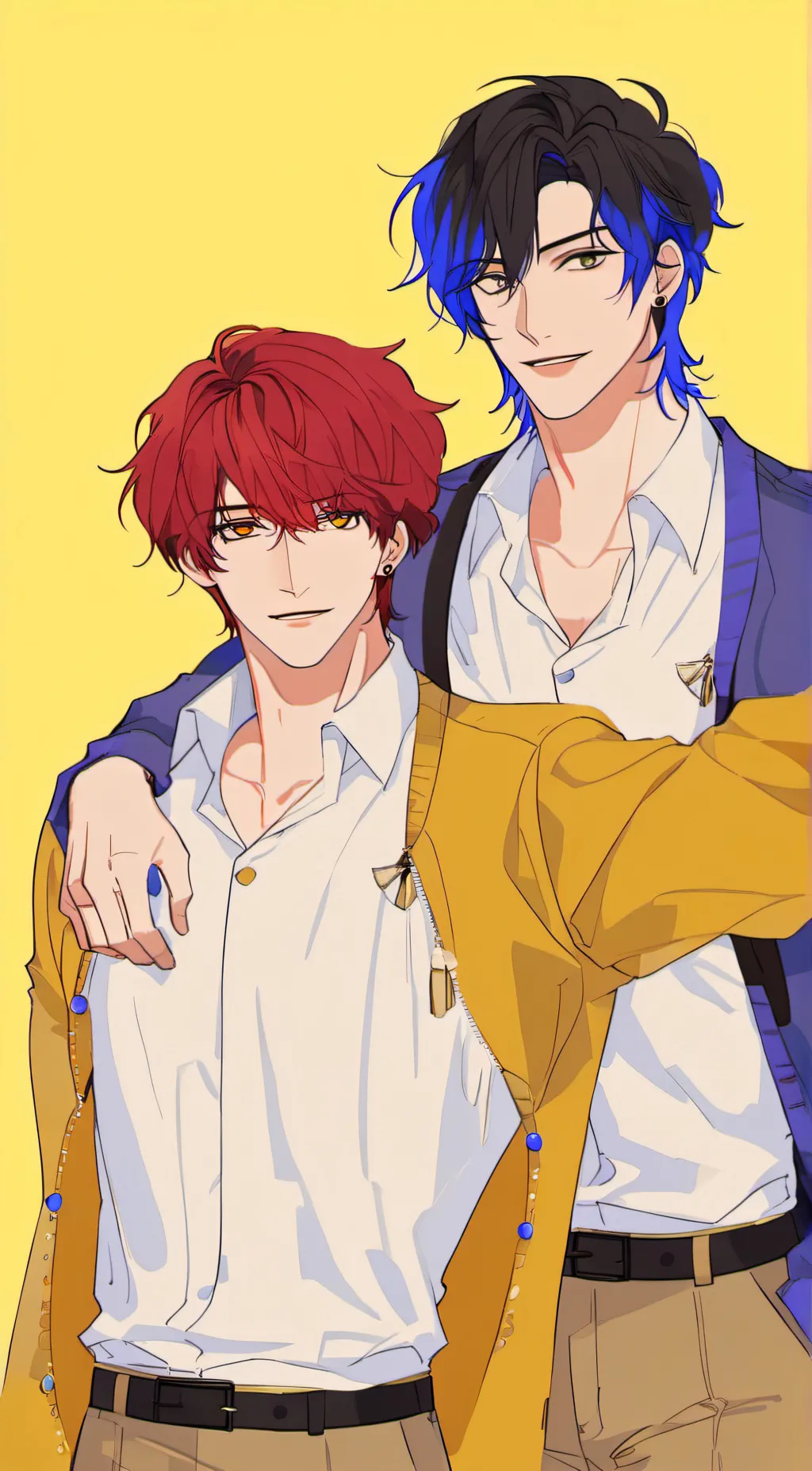 ai character: Kenji & Leo  background