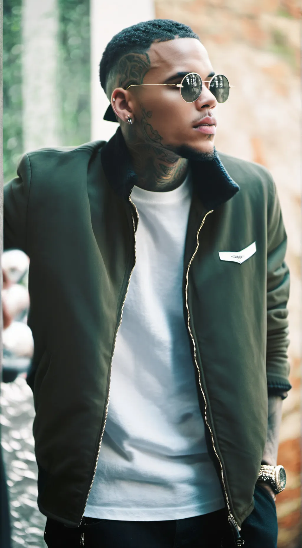 ai character: Chris Brown  background