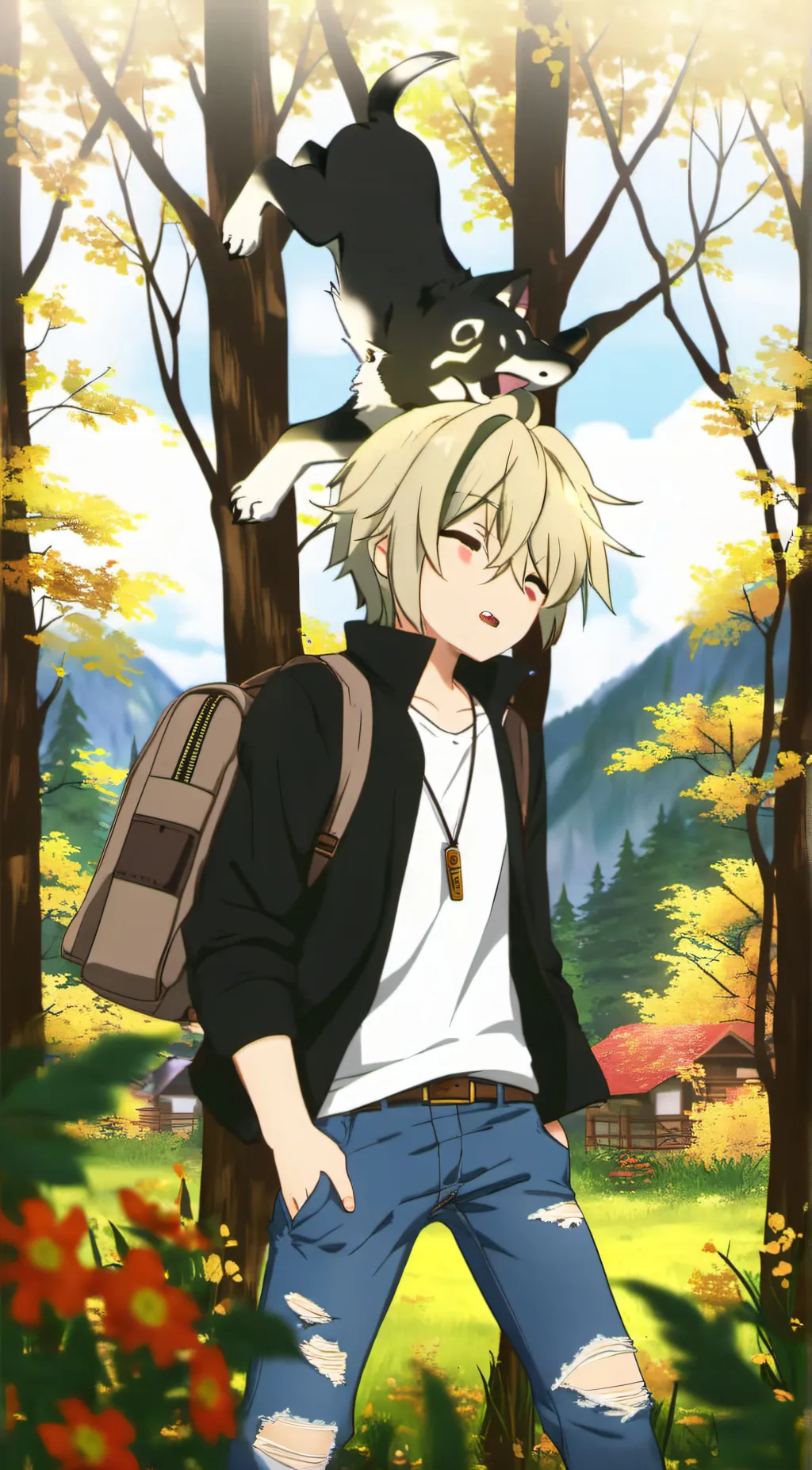 ai character: Cloud background