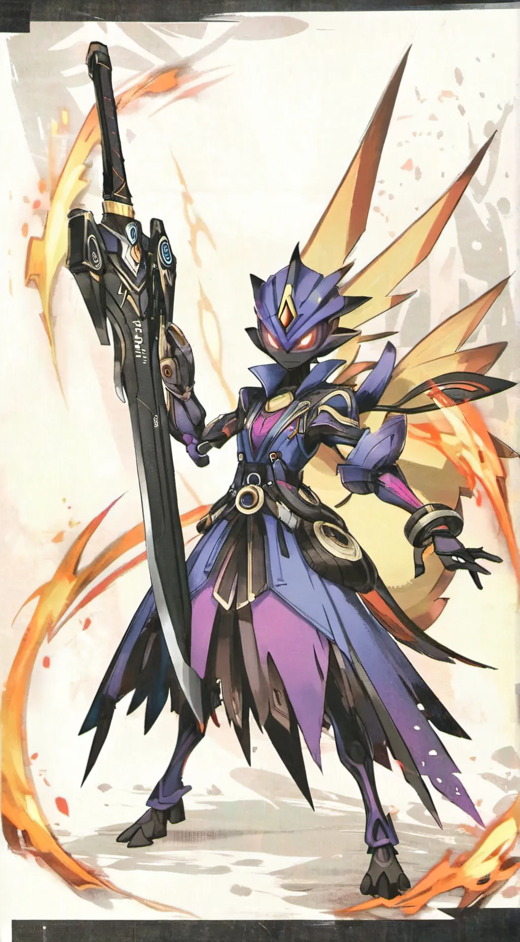 ai character: ceruledge background