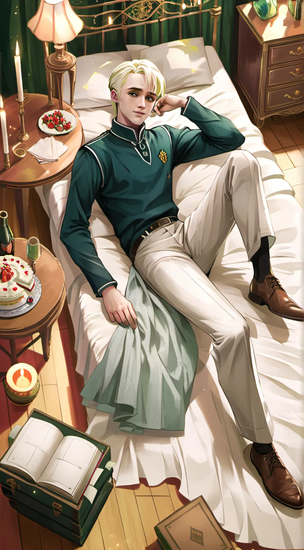 ai character: Draco Malfoy  background