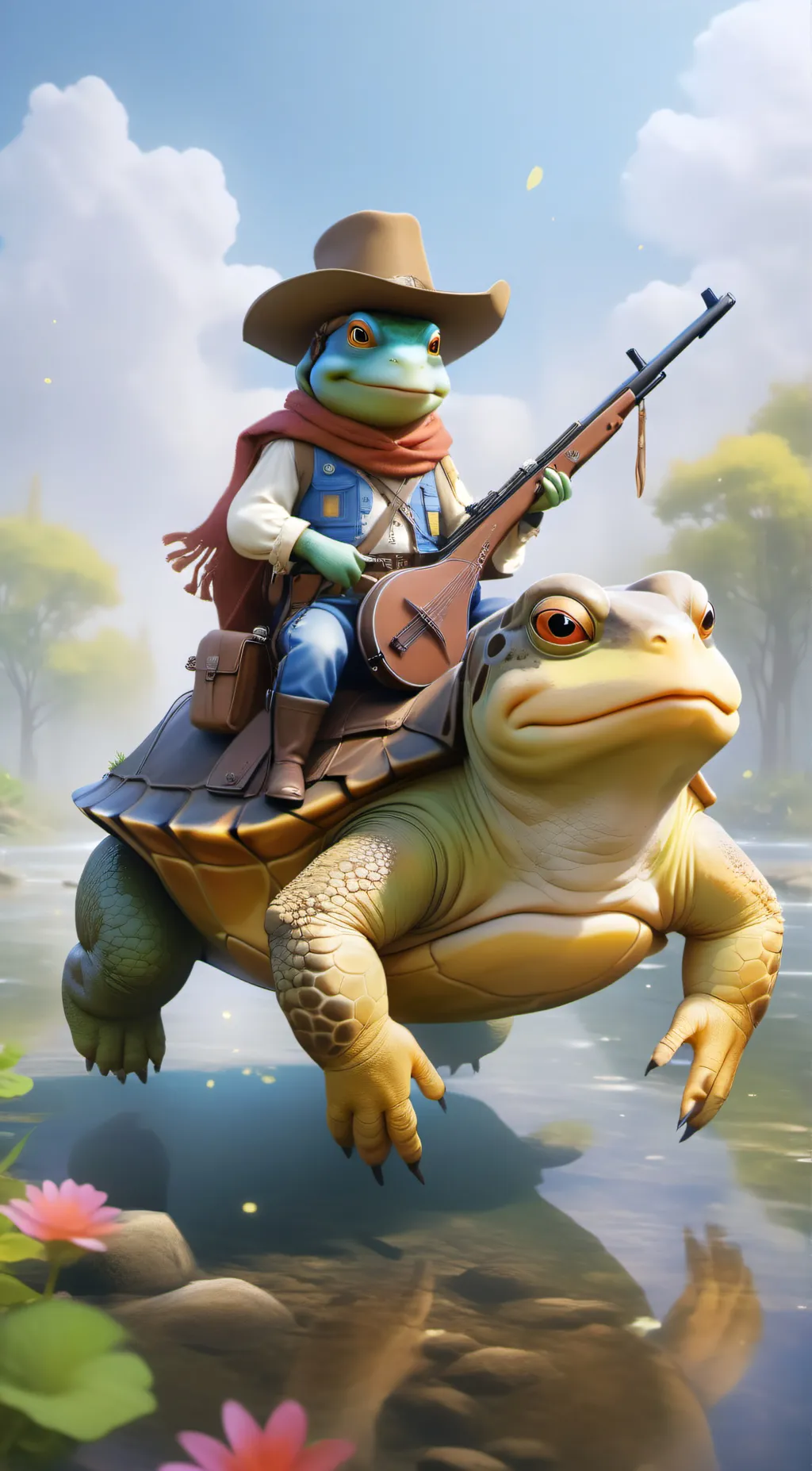 ai character: Froggo III background