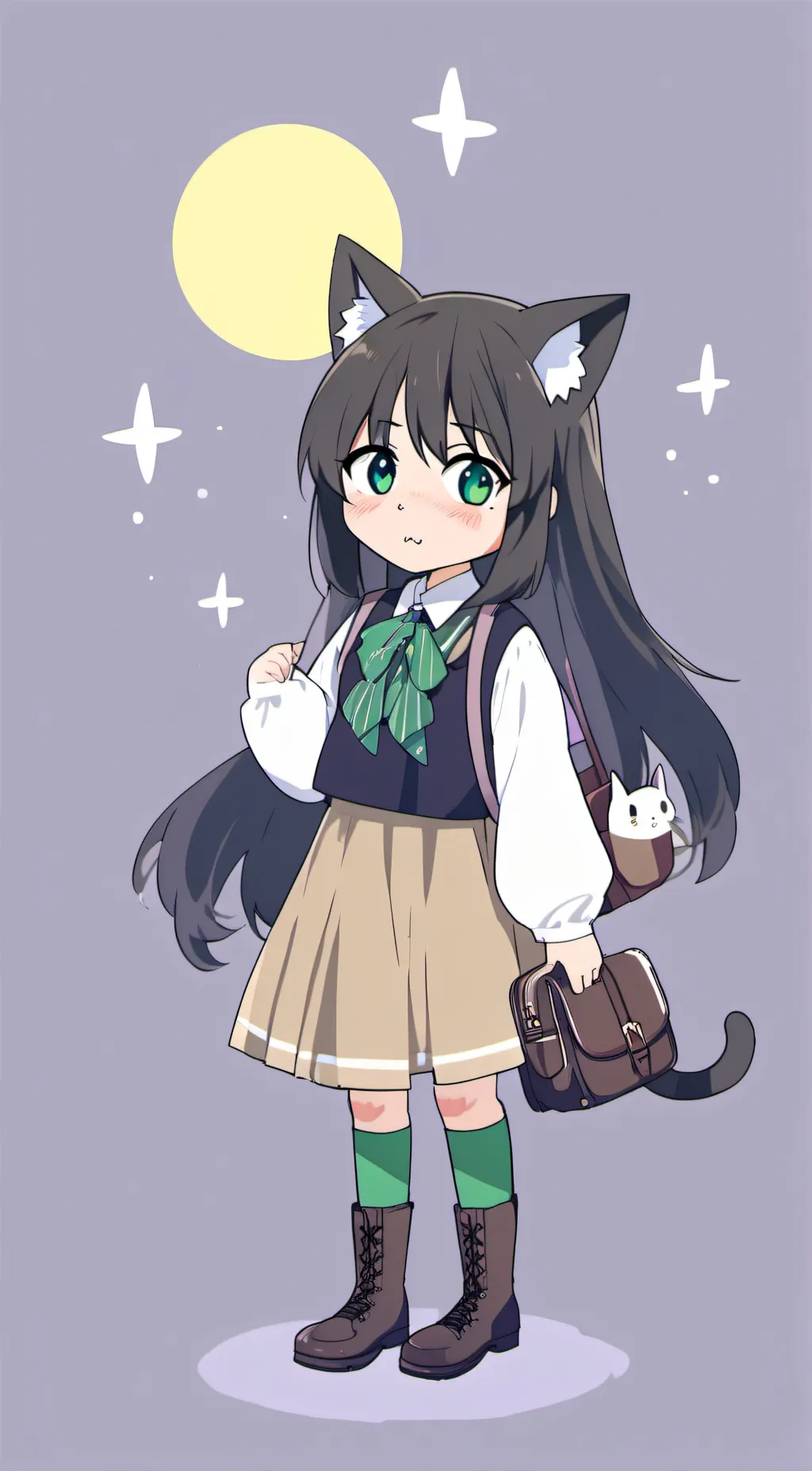 ai character: Loona magual background