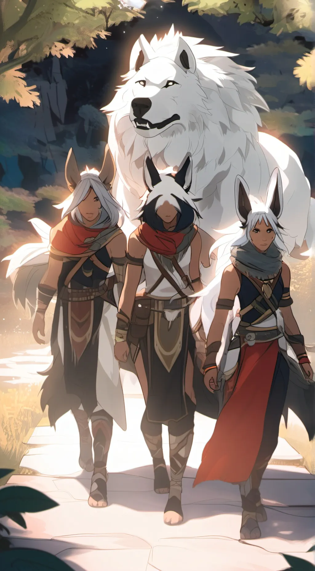 ai character: Therians at school background